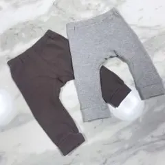 西松屋 ベビー モンキーパンツ セット 70-80 2点 ワッフル