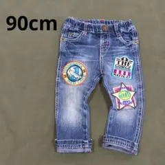 JUNKSTORE　ジャンクストア　デニム　ワッペン　長ズボン　ズボン　90cm