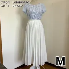 【コーデ売り】ブラウス［LODISPOTTO］&スカート［UNIQLO］M