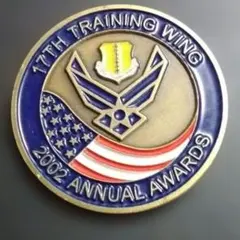 アメリカ空軍　チャレンジコイン　2002年　表彰記念コインのサムネイル