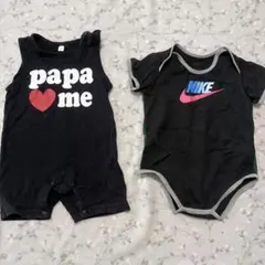NIKE / 西松屋　ロンパース　2点セット