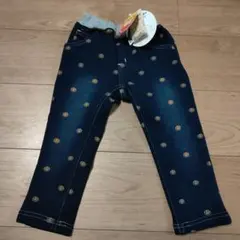 ダディオダディ スマイル柄 ネイビー パンツ 90サイズ 爆温 ズボン 新品
