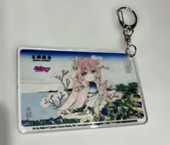 巡音ルカ　葛飾北斎 アクリルキーホルダー　印刷博物館