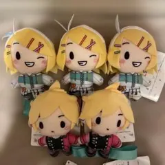 プロセカ ふわぷちマスコット 鏡音リン　鏡音レン　リンレン　5体セット