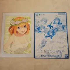 五等分の花嫁 中野四葉 クリアファイル コレクションボード セット売り