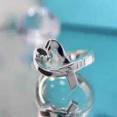 Tiffany ティファニー リボン リング シルバー/ゴールド コンビ 13号