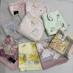新品　ブランドハンカチ　まとめ売り9点　FURLA JILL WEDGWOODのサムネイル