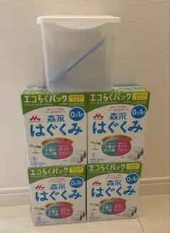 はぐくみエコらくパック800g×4個セット 専用ケース付