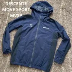 美品DESCENTE MOVE SPORT フルジップ ブルゾン ネイビー S