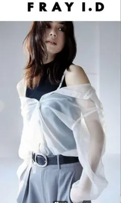 FRAY I.D ❤︎シャツレイヤードニットトップス