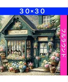 ダイヤモンドアートキットN-1702花屋さん ビーズ アート ハンドメイド