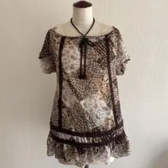 00s y2k axes 森ガール グランジ フリル レース 総柄 平成ギャル