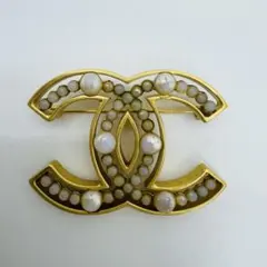 ✨CHANEL✨シャネル✨ココマーク✨パール✨ゴールド✨ブローチ✨