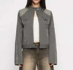 laguagem レザージャケット GU公式 | フェイクレザーライダースジャケットYT+E