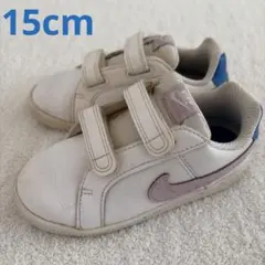 NIKE コートロイヤル ベルクロシューズ スニーカー ホワイト ピンク15cm