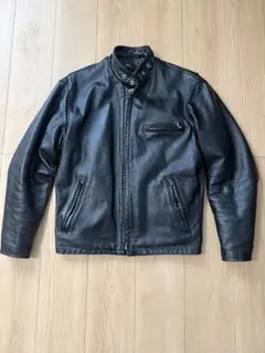 シングルライダースジャケット 黒　ショット　38 schottのサムネイル