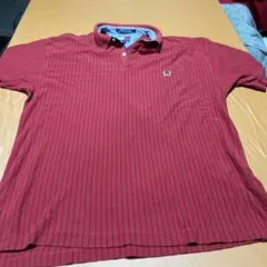 Tommy Hilfiger 赤 ストライプ ポロシャツ　大きいサイズ