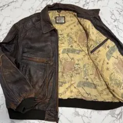 肉厚×短丈】80s牛革 バイカー シングルライダース レザー 中綿