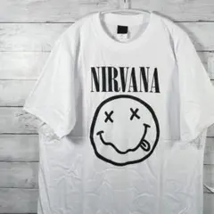 Nirvana ニルヴァーナ バンドTシャツ スマイルニコ ロックT XXL白