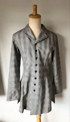 コムデギャルソン ロングフリルワンピース ノースリーブ AD1999 青