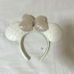 ミニーキルティングカチューシャ ホワイト