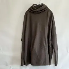 極美品 ガーネットヒル 肉厚タートルネックニット カシミヤ混？モカブラウン XS