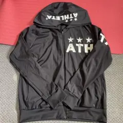ATHLETA ジップアップパーカー ブラック