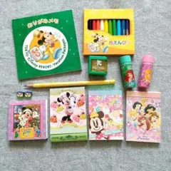 ディズニーバケーションパッケージ　文房具まとめ売り　ミッキー　ミニー　プリンセス