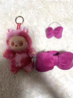 ラブブピンクのぬいぐるみとリボンセット