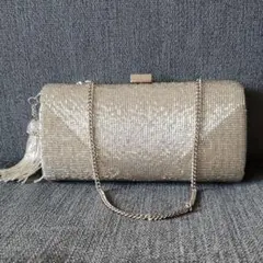 フォーマル　クラッチバッグ　ビーズ　スパンコール