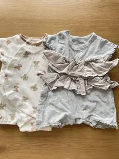 Leeフリル付きロンパース apres les coursロンパースセット