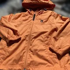 ミキハウス　ダブルビー　100cm オレンジ フード付き ジャケット キッズ用