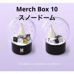 BTS   トレカ付　MERCH BOX#10　スノードーム BTS MERCH BOX #10 OFFICIAL Photocard Snow Ball RM JIN SUGA J-HOPE