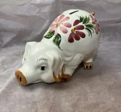 陶器　ぶたの貯金箱　イタリア製