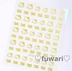 【50周年ハローキティ】金　ネイルシール　サンリオ　まとめ割あり♡ 即購入OK♡