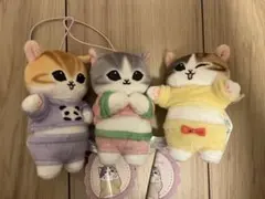 mofusand パジャマにゃんマスコット　3点まとめ売りのサムネイル