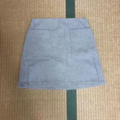 グレー スカート ミニ丈 ポケット付きのサムネイル