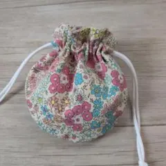 巾着　ハンドメイド　まんまる巾着