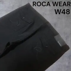 極太 ロカウェア ブラックデニム バギー ワイド W48 swag ビッグサイズのサムネイル