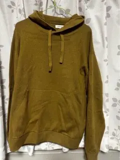 オリーブグリーン フード付きパーカー
