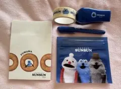 リンネル5月号付録パペットスンスンミニ文具セットうち5点