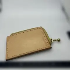 ハンドメイド レザーコインケース L字ファスナー