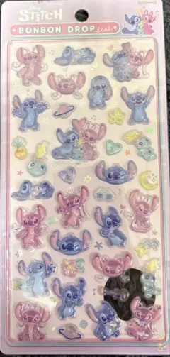 【正規品】ボンボンドロップシール　スティッチ&エンジェル