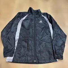 adidas ブラック ナイロンジャケット　SIZE S