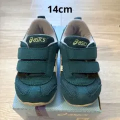 asics IDAHO BABY ナロー 14cm green