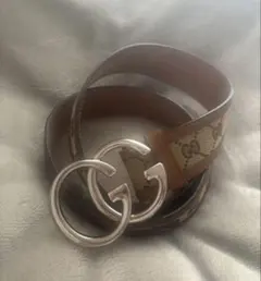 GUCCI GGパターン レザーベルト