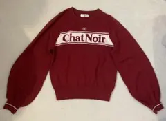 evelyn ChatNoir ロゴニット レッド