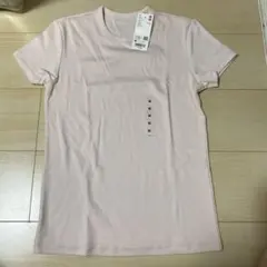 ソフトリブクルーネックT