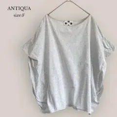 アンティカANTIQUA オーバサイズカットソー　半袖　ゆったり　ドルマン　無印