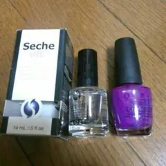 新品OPI限定品とセシェヴィート トップコート